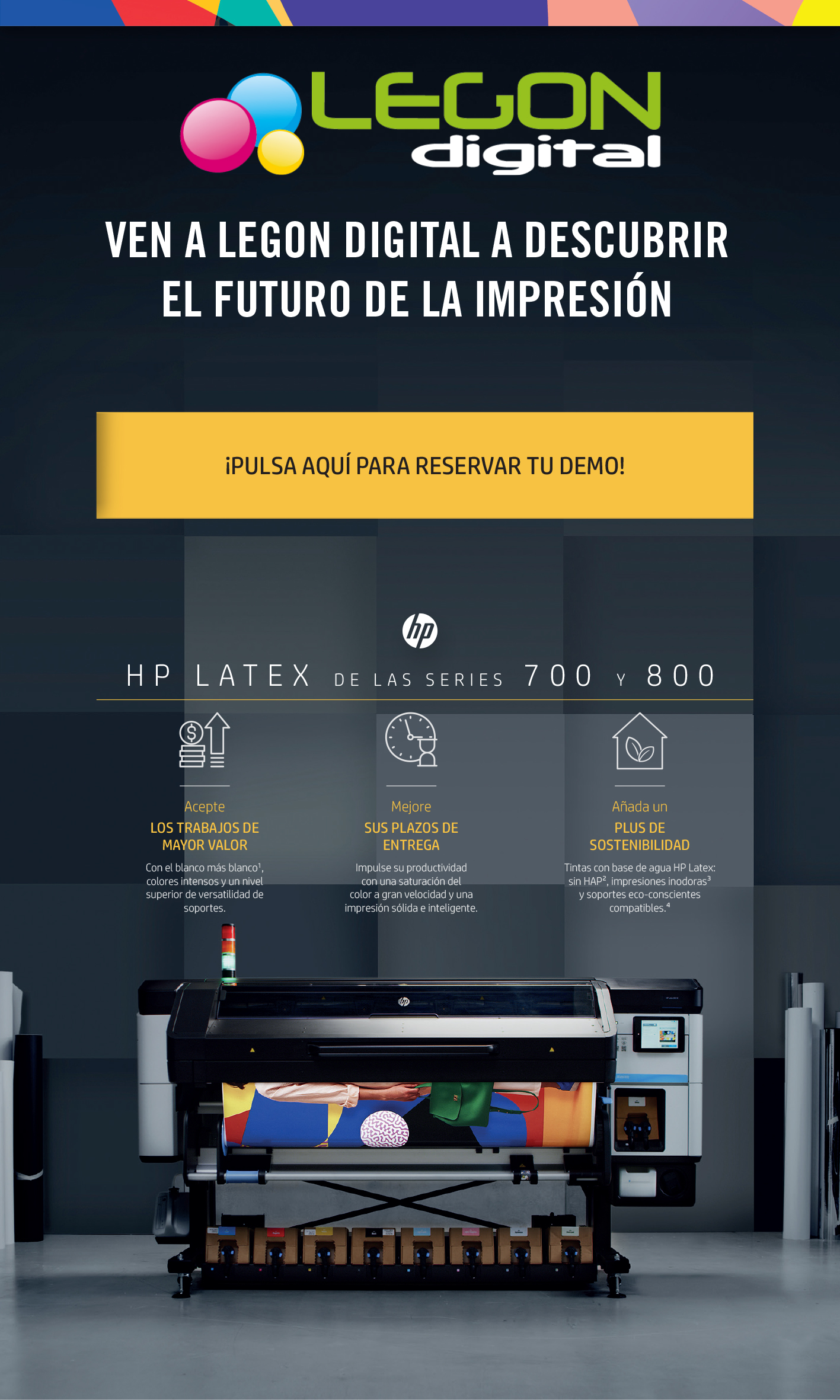 registro demo p1 - Ven a descubrir las nuevas HP Latex series 700 y 800